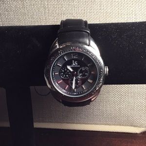 J.S Men Black Watches Nice SZ Number